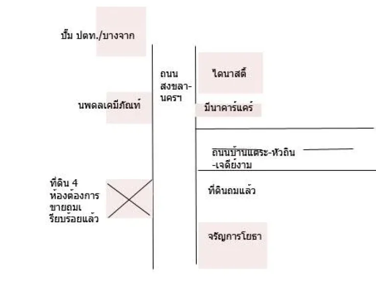 ขายที่ดิน 2 ห้องถมเรียบร้อยแล้วปากแตระ