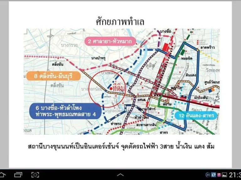 ทำเลทอง ที่ดินใจกลางเมืองหลวง ที่ดินจรัญสนิทวงศ์ ซอย34