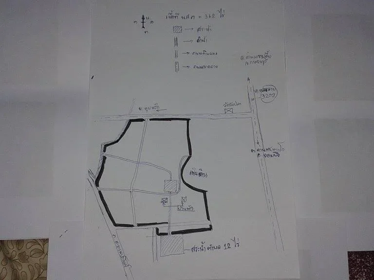 ขายที่ดินนส3 -362ไร่ ยาง-ปาล์ม ตด่านทับตะโก อจอมบึง