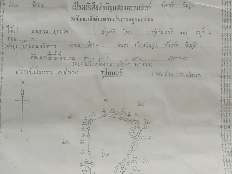 ที่ดิน 80 ไร่ บ้านหนองบัวขาว ตชีลอง อเมือง จชัยภูมิ 27 ล้านบาท