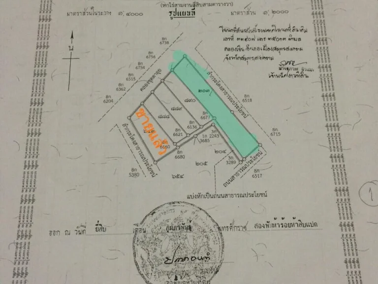 ขายด่วนที่ดินถมแล้วพร้อมเขื่อนใหม่ติดถนนลาดยาง