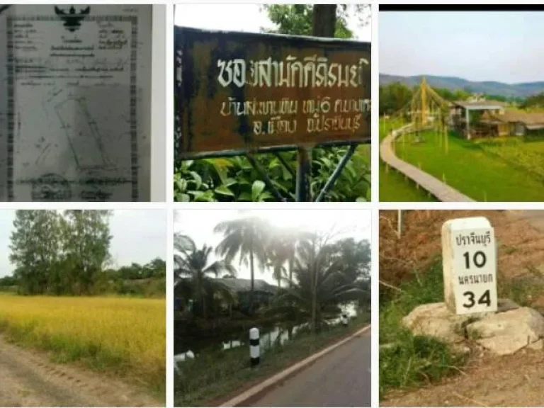 ขายที่ดิน39ไร่2งาน8500000บาทห่างอเมืองปราจีน10กิโลเมตร