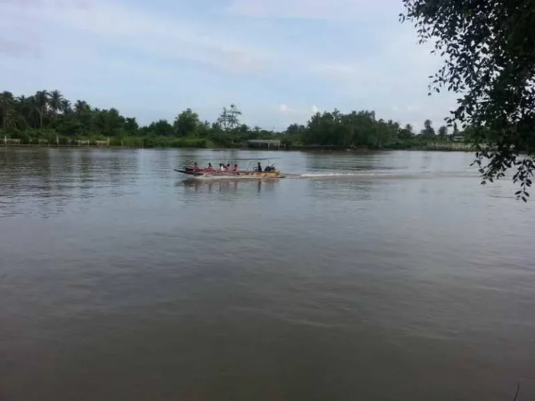 ที่ดินริมแม่น้ำแม่กลอง 6 ไร่เศษ แปลงใหญ่ ใช่เลยแปลงนี้นักธุรกิจ ลงทุน