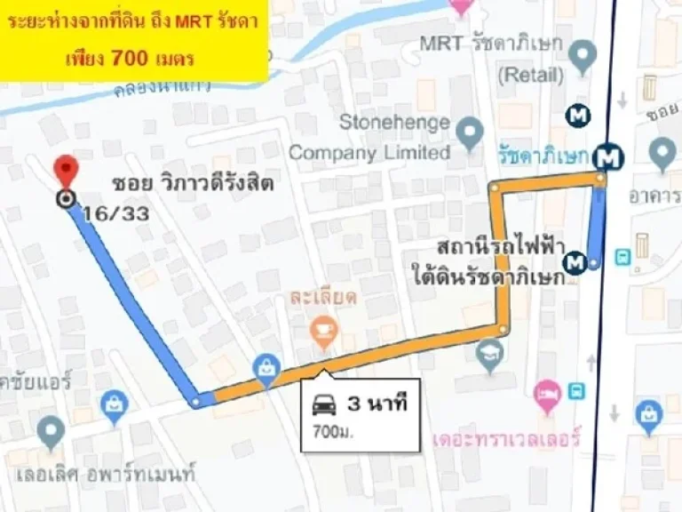 ขายที่ดินแปลงสวย ซอยโชคชัยร่วมมิตร ใกล้ MRT รัชดาและดอนเมืองโทลล์เวย์ 061-915-5997 มิว