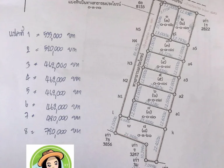 ที่ดินแบ่งล๊อคเริ่มต้น 462000 หลังขนส่งศรีสะเกษ