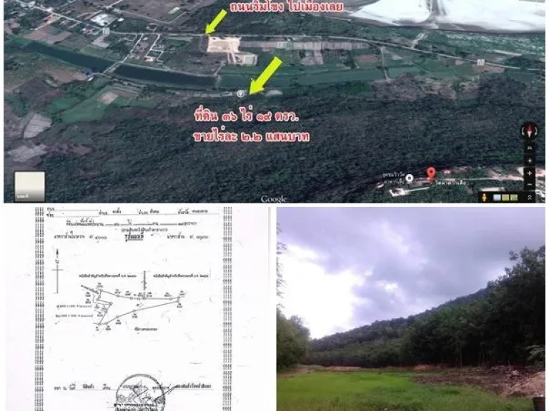 ขายที่ 36 ไร่ 19 ตรวหน้าติดหนองน้ำ หลังติดภูเขาltผาตากเสื้อgt ตผาตั้ง อสังคม