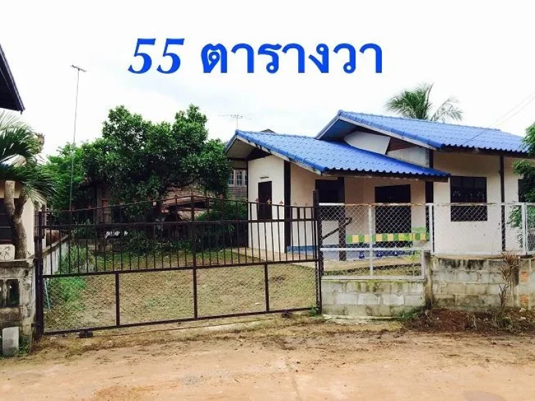 ขายบ้านชั้นเดียว พร้อมที่ดิน 55 ตรว ตยางน้อย อโกสุม จมหสารคาม