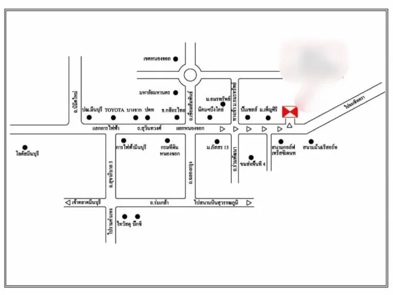 ขายที่ดิน 7 ไร่ ติดถนนสุวินทวงศ์ หน้ากว้าง 90 ม สาย 304 ขาออก