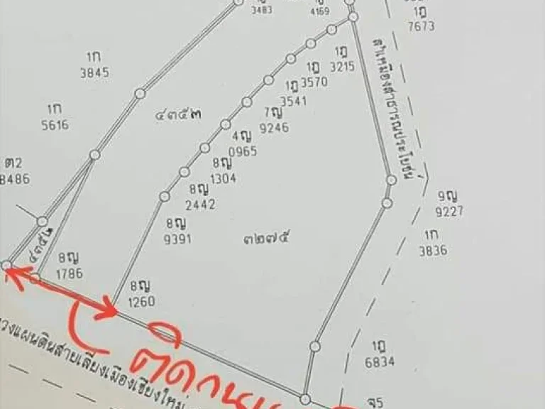 ขายที่ดินติดถนนหนองจ๊อม จัดสรรได้