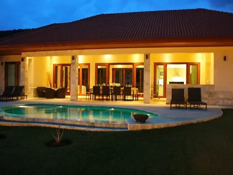 ขายบ้านเดี่ยวหรู AS NEW BALI STYLE POOL VILLA สไตล์บาหลี ตกแต่งอย่างดี บรรยากาศดีวิวภูเขา ใกล้หาดเขากะโหลก