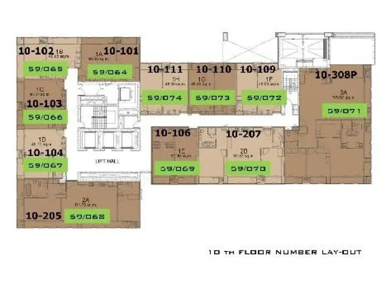  ขายดาวน์ Circle Sukhumvit 11 Sky garage room ห้องมุม เห็นวิวสามทิศ 3 ห้องนอน 20078 ตรม