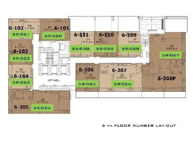  ขายดาวน์ Circle Sukhumvit 11 ห้องมุม วิวสามทิศ 2 ห้องนอน 10946 ตรม