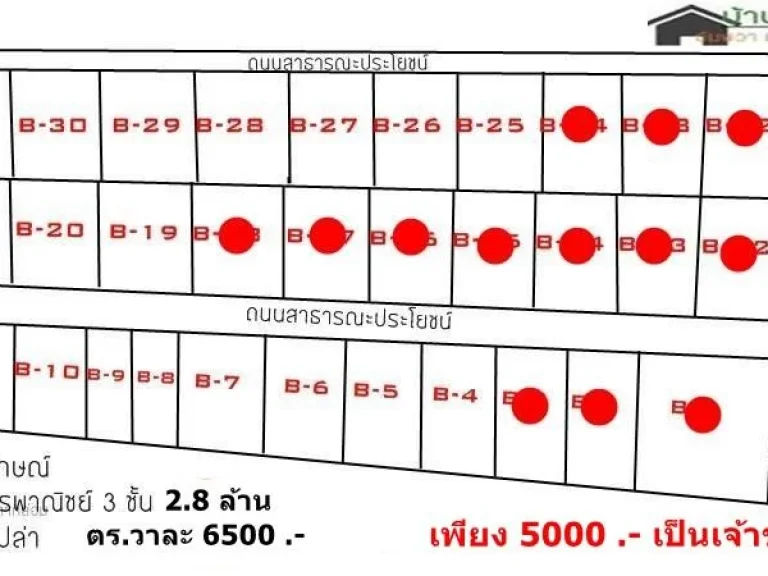 ที่ดินถมแล้ว น้ำ ไฟ ติดถนนเมน อัมพวา โครงการบ้านมลวรีย์