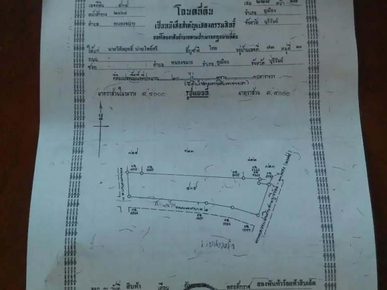 ขายที่ติดถนนสี่เลน ราคาไร่ละ