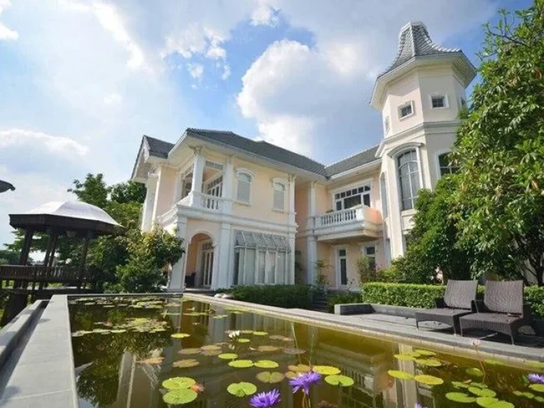 ขายคฤหาสน์ The Royal Residence เกษตร นวมินทร์ 405 ตรว 4 ห้องนอน 6 ห้องน้ำ จอดรถ 10 คัน เฟอร์ ติดคลับเฮ้าส์ ขาย 125 ล้าน