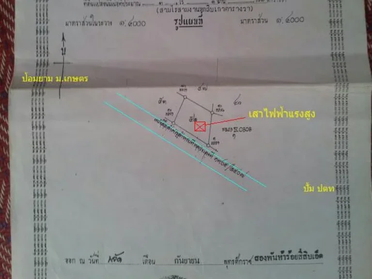 ขายที่ดินหน้า มเกษตร ติดถนนใหญ่ ห่างจากประตูมหาวิทยาลัย 800 เมตร