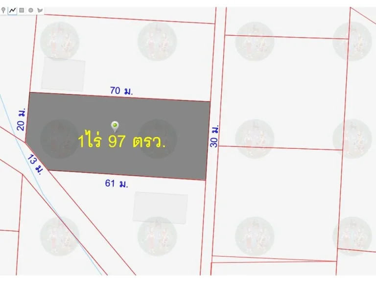 ขาย 1ไร่97ตรว ซอยตรงข้ามโรงพยาบาลปิยะเวชบ่อวิน