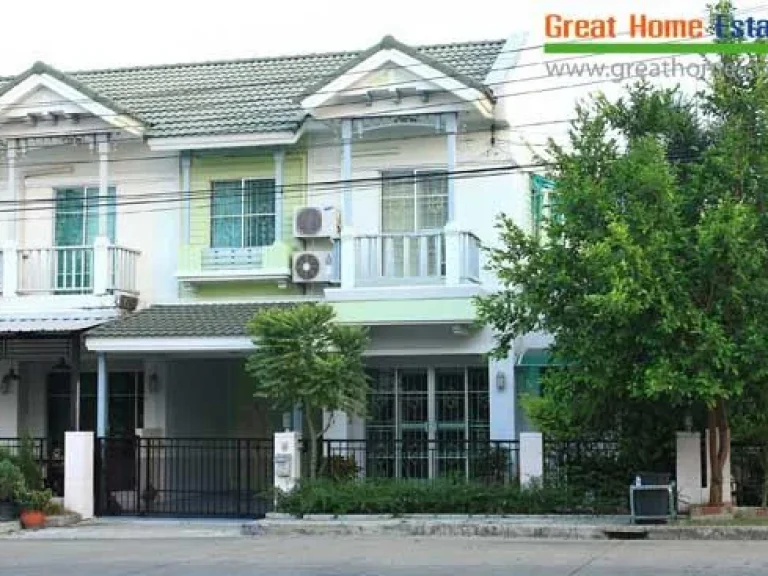 ขายทาวน์เฮ้าส์หลังมุม 27 ตรวThe villa ท่าอิฐ รัตนาธิเบศร์