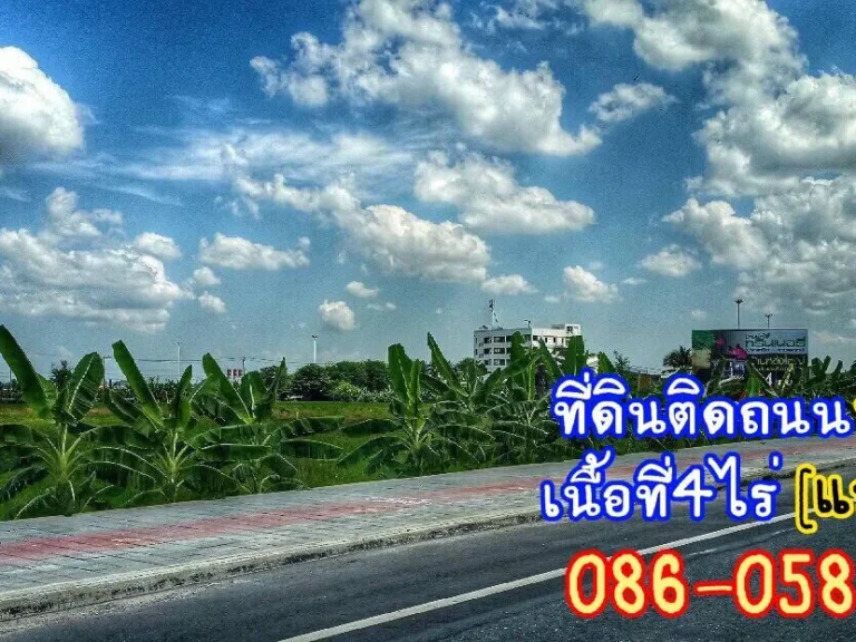 ขายที่ดินติดถนนชัยพฤกษ์ 4ไร่