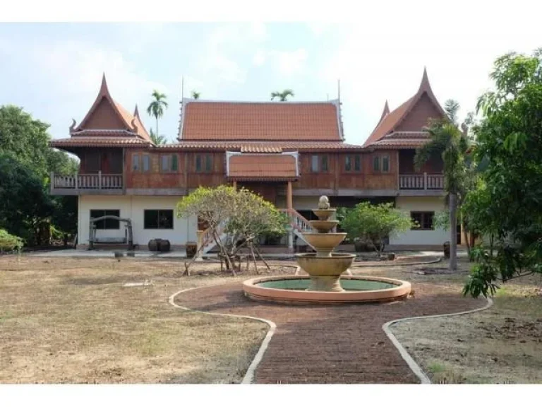 ที่ดินติดแม่น้ำท่าจีนพร้อมบ้านเรือนไทย