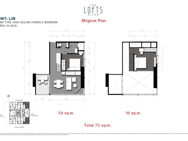 The Lofts Silom ห้อง Hybrid วิวสวย 270 องศา วิวตึกมหานคร ไม่มีตึกบัง