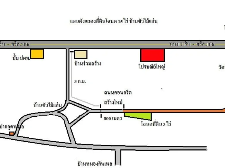 ขายโฉนดที่ดิน 3 ไร่ ราคาถูก