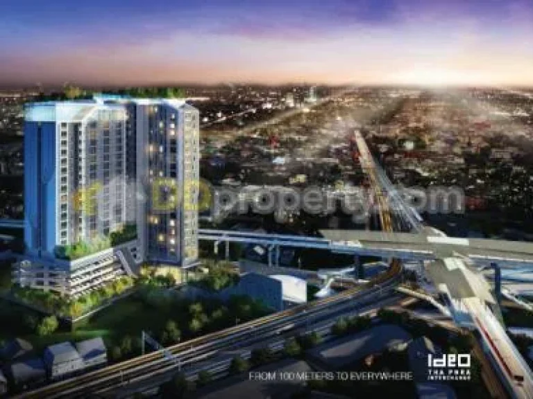 ขายดาวน์ 280000 คอนโด ไอดีโอ ท่าพระ อินเตอร์เชนจ์ Ideo Thaphra-Interchange 2750 ตรม ชั้น 7 ใกล้ BTS ท่าพระ เพียง 100