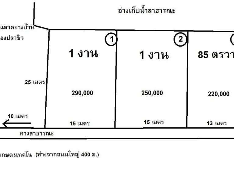 ที่เปล่าถมโฉนด 1 งานติดอ่างเก็บน้ำ ทางไป รพสันป่าตอง