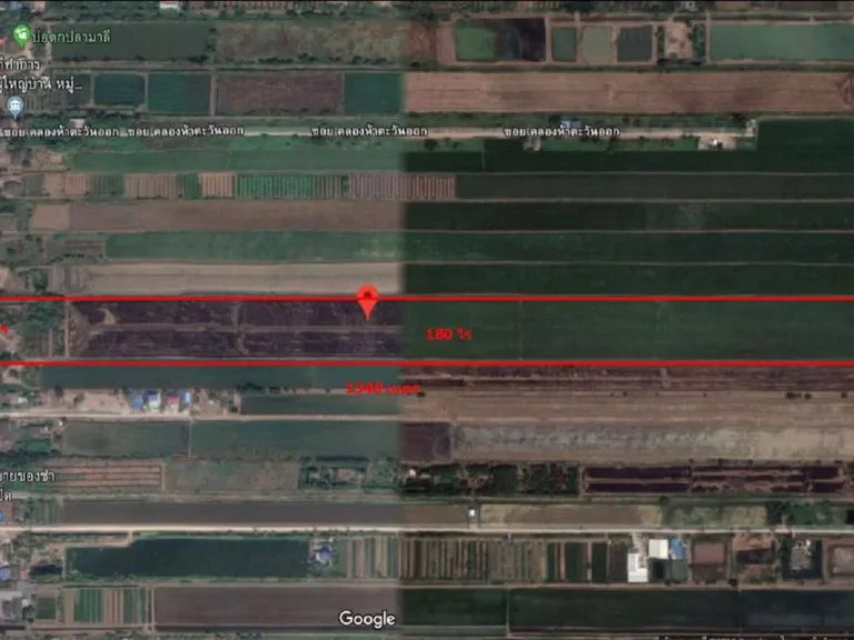 ที่ดินเปล่า 180 ไร่ คลองห้า ปทุมธานี
