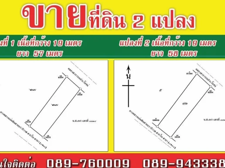 ขายที่ดินสองแปลง ที่ดินอยู่ในเขตตากใบ