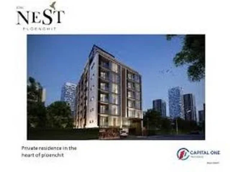 For rentThe Nest Ploenchit private near BTS เพลินจิต