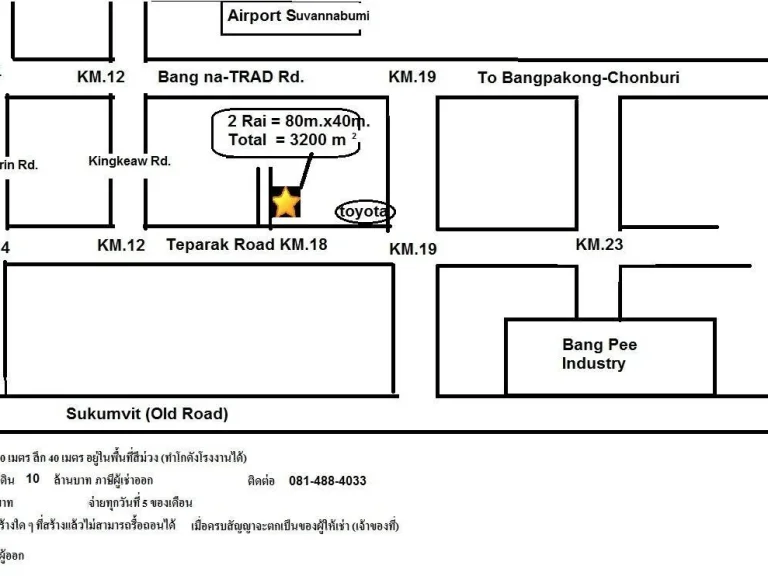 ให้เช่าท่ีดินถมแล้ว 1-2ไร่