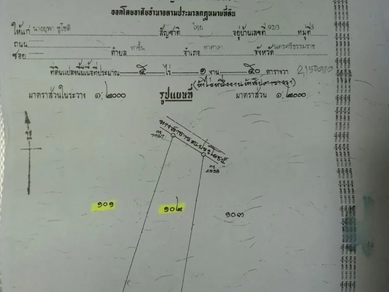 ที่ดิน แปลงสวย อำเภอสวี จังหวัดชุมพร