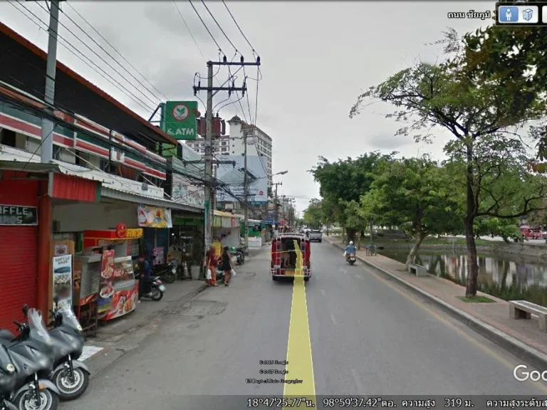 เชียงใหม่ ที่ดินพร้อมบ้านไม้สัก กลางเมืองเชียงใหม่ ใกล้คูเมืองเก่า ถนนคนเดิน 127 ตารางวา ขายถูก