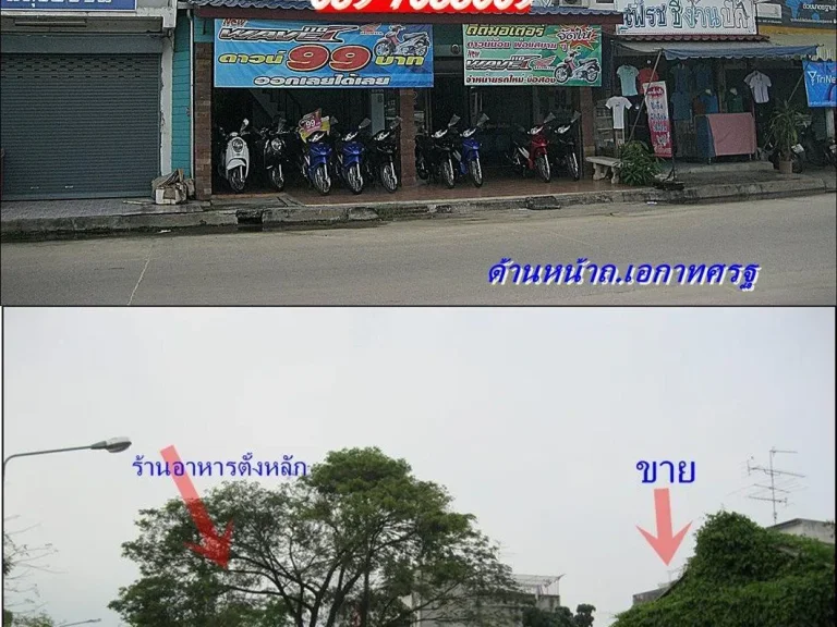 ขายอาคารพิช2คูหา ติดถนนหน้าหลัง ใกล้ร้านอาหารตั้งหลัก