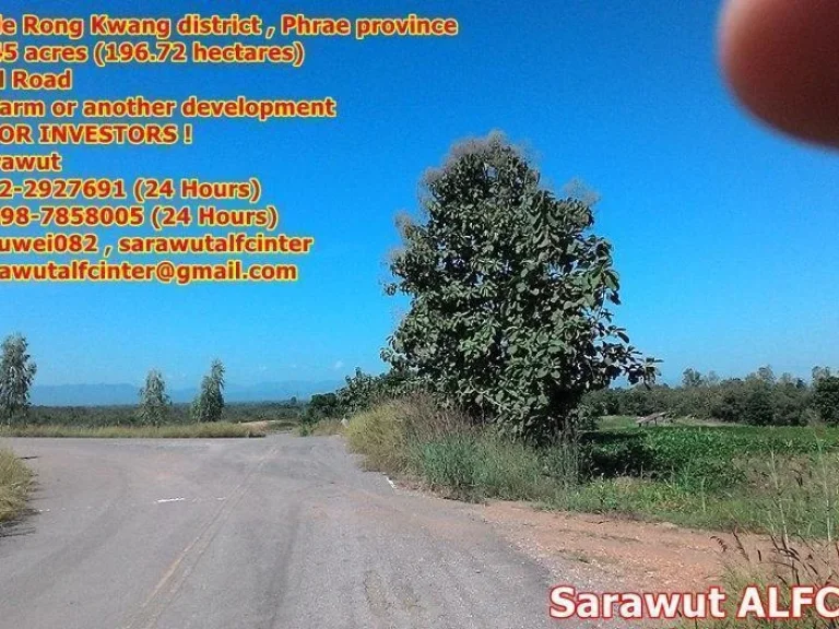 Land for sale Rong Kwang districtPhrae Size 54545 acres by Solar Farm development LOOKING FOR INVESTORS 