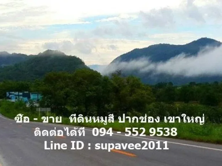 สนใจซื้อขายที่ดินปากช่อง หมูสี เขาใหญ่ ที่ติดภูเขา ติดถนน ติดถนนผ่านศึก ติดถนนธนะรัชต์ ติดถนนเส้นคีรีมายา