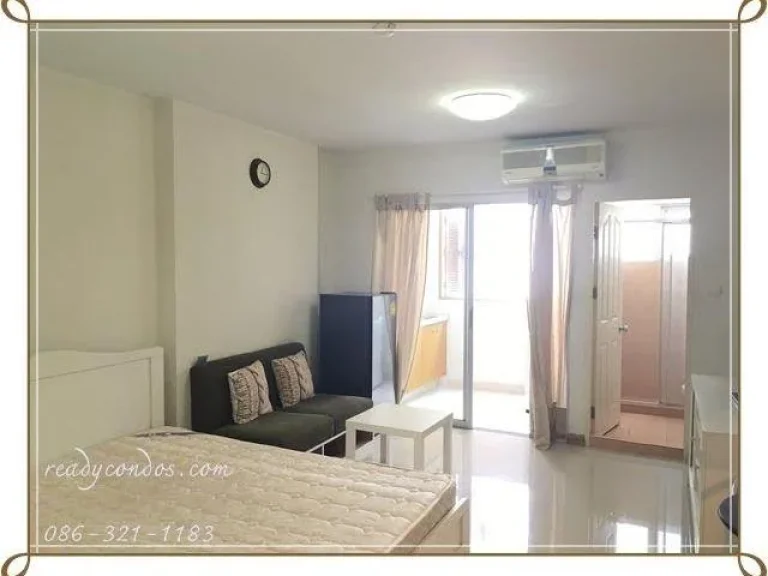 For rent cityhome Ratchada Condo Soi 10 studio 30 sqm Floor 3 Building V2 fullyfurnished 8000 BM Call 082-6414199