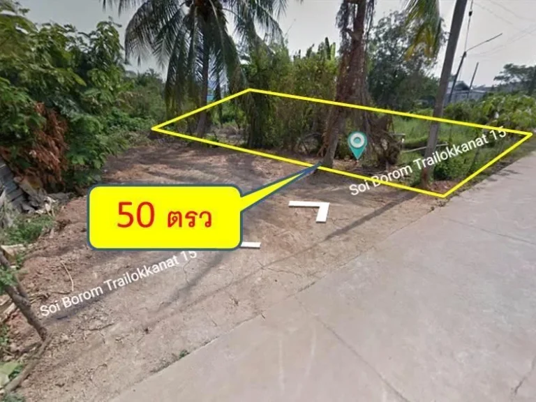 ที่ดินเปล่าพร้อมปลูก เนื้อที่ขนาด 50 ตรวในตัวเมืองพิษณุโลก น้ำไฟ พร้อม