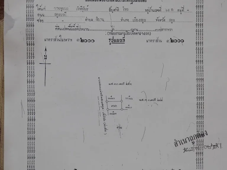 ขายที่ดินทำเลดี ใกล้ตัวเมืองสตูล ติดถนนใหญ่ สตูล - เจ๊ะบิลัง เจ้าของขายเอง