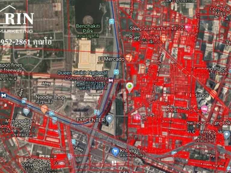 R072-034 ขายที่ดินเปล่า หายาก 193 ตรว อยู่ตรงข้าม ศูนย์การประชุมแห่งชาติสิริกิติ์ 092-952-2861