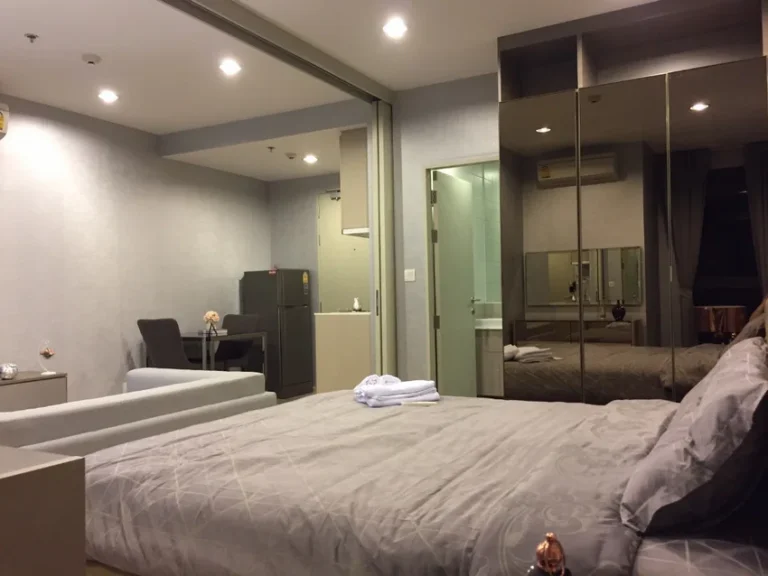 Condo Ideo Q ราชเทวี ใกล้ BTS ราชเทวี และ สยามพารากอน 34 ตรม 1นอน ชั้น14 ทิศตะวันออก เฟอร์ครบ