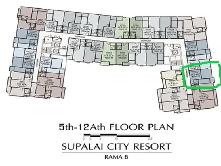 ขายดาวน์ Supalai City Resort พระราม 8 ขนาด 1 ห้องนอน 36 ตรม ตึก A 918 ชั้น 9 ใกล้สะพานพะราม 8