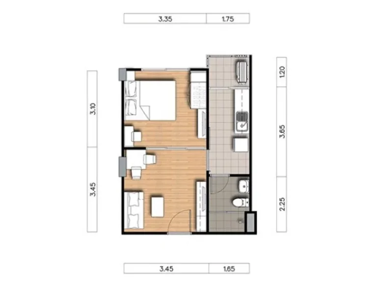 ขายดาวน์ Supalai City Resort พระราม 8 ขนาด 1 ห้องนอน 36 ตรม ตึก A 918 ชั้น 9 ใกล้สะพานพะราม 8