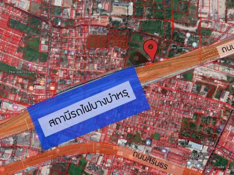 ขายที่ดิน 125 ตรว ถเลียบทางด่วนศรีรัช บางกรวย การไฟฟ้า ทำเลดี