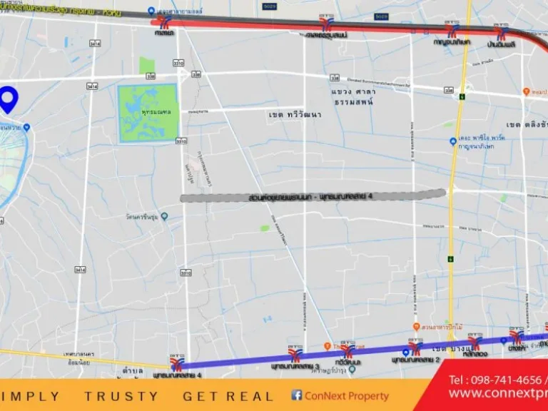 ขายที่ดินพร้อมสิ่งปลูกสร้าง 3-3-27 ไร่ ถบางเตย ใกล้ตลาดน้ำดอนหวาย