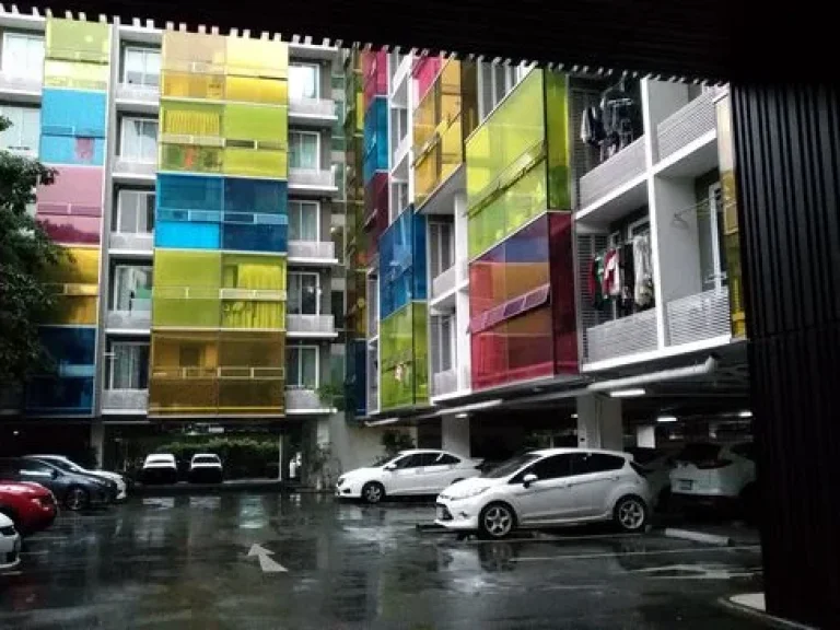 ขายคอนโด ใกล้รถไฟฟ้า ห้วยขวาง The Colory Vivid condo ขนาด 5765 ตรม 2 ห้องนอน ตกแต่งครบ