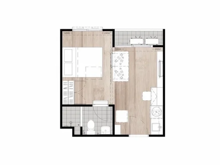 Notting Hill สุขุมวิท 105 1 ห้องนอน 1 ห้องน้ำ 255 ตรม ชั้น7 ตึก C หันหน้าไปทางทิศตะวันออก