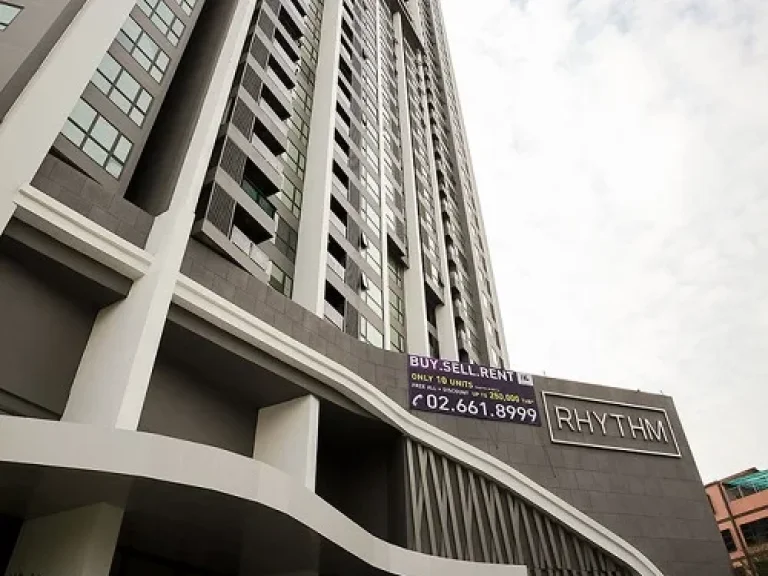 Rhythm Sukhumvit 441 Condo for rent 1 bedroom 45 sqm south facing unblocked view on 18th floor Nice interior Chic furnitures and electrical