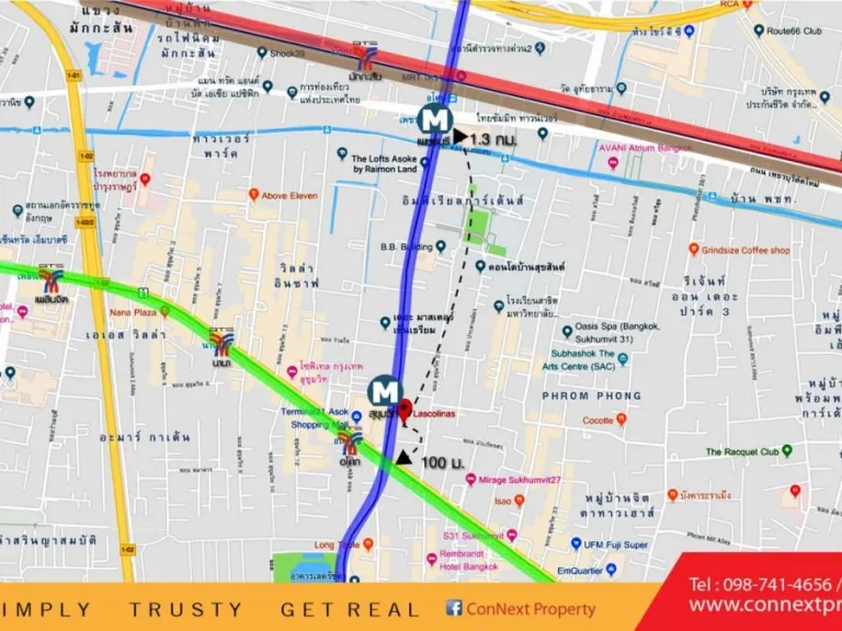 ขายคอนโดพร้อมผู้เช่า LasColinas แยกอโศก